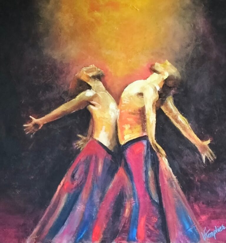 Acrylique sur toile - mouvement